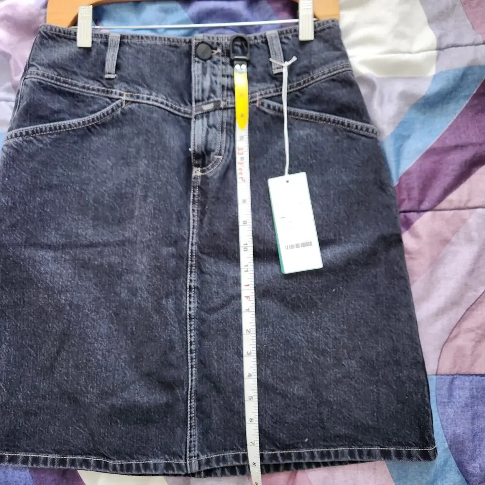 CLOSED Ibbie Dark Gray Denim Skirt- 28 MSRP $250 - Picture 15 of 16